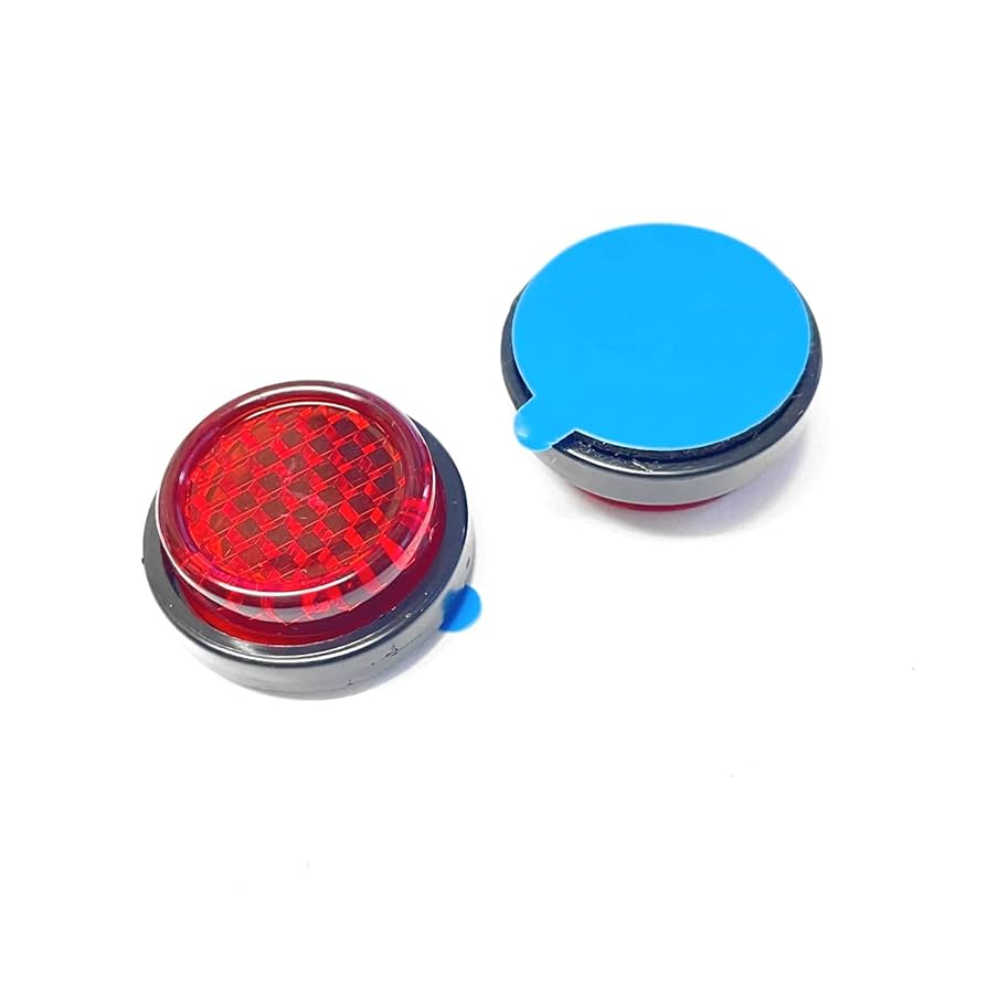 Amazon.co.jp: CGP 汎用 反射板 レッド リフレクター 25mm 赤 丸